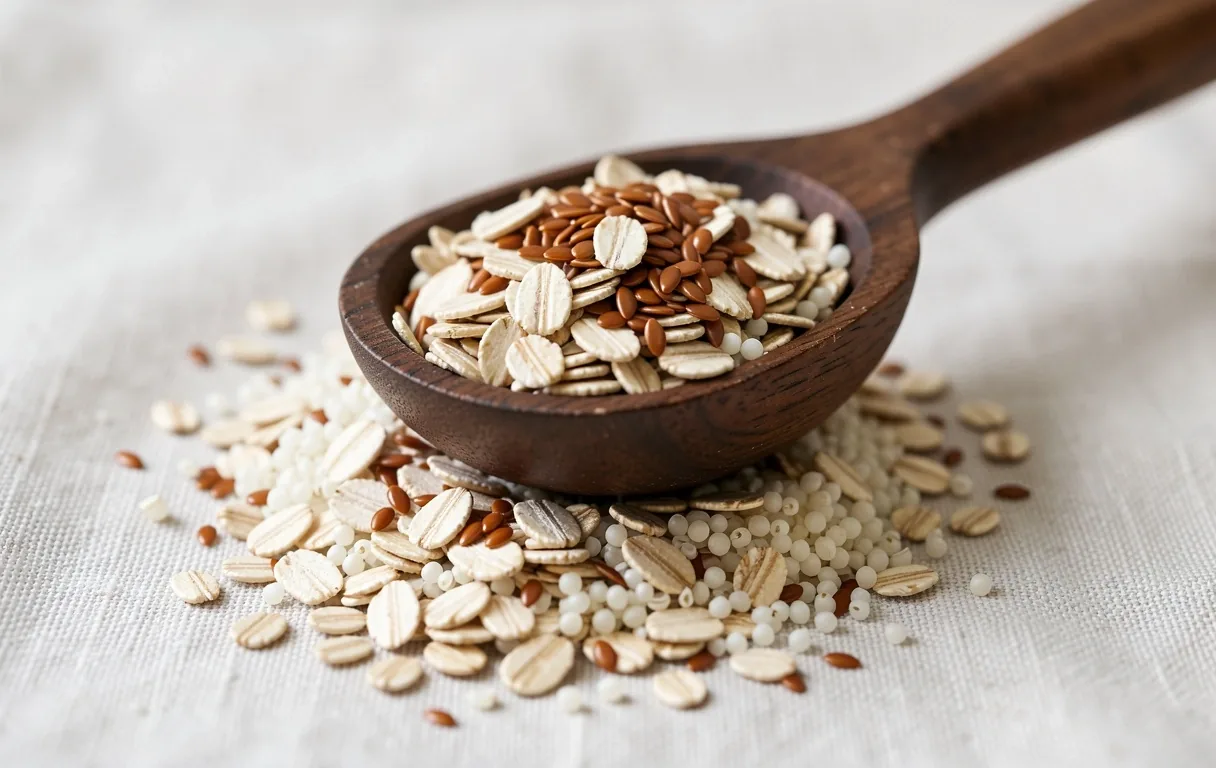 Fiber rich grains